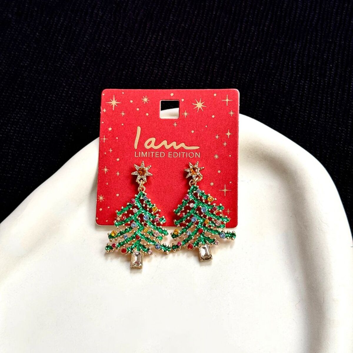 گوشواره برند iam مدل درخت کریسمس