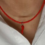 گردنبند منجوقی با طرح فلفل 🌶 - تصویر 2